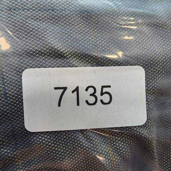 Mens Olive Green Van Heusen Polo Shirt Long Sleeve Cotton Polyester Blend Size M - Picture 7 of 7